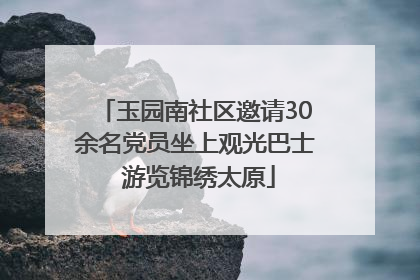 玉园南社区邀请30余名党员坐上观光巴士 游览锦绣太原